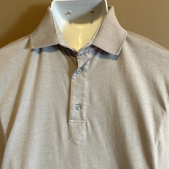 Men’s Van Laack Long Sleeve Polo in Grey Size L - Picture 2 of 5